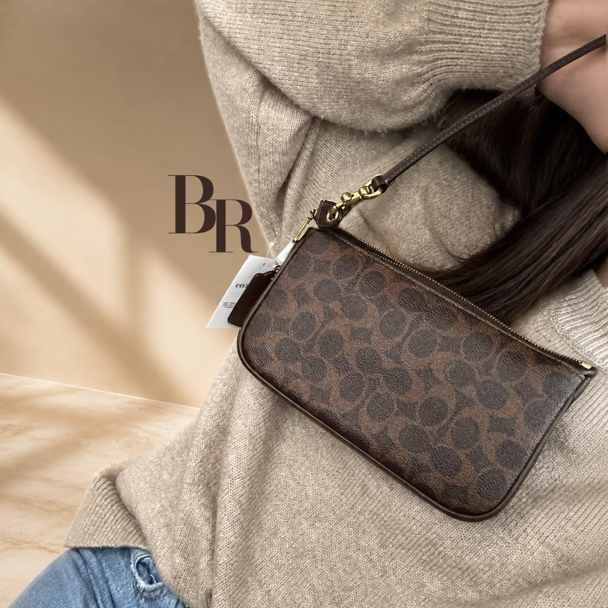Bolso Coach Plaza 18 Signature Canvas